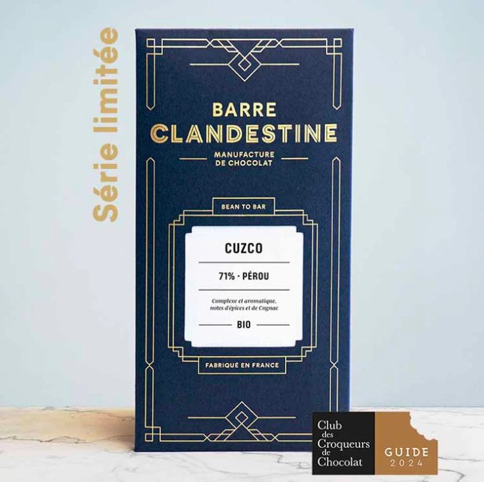 Dark chocolate Cuzco 71% - Peru - Clandestine bar (limited edition) - Chocolate - L'Arbre à Café