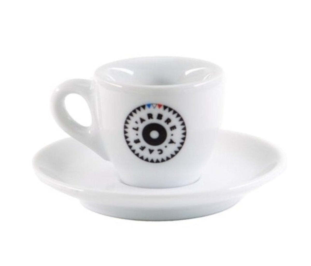 6 Espresso cups with logo (5cl) - Accessory - L'Arbre à Café