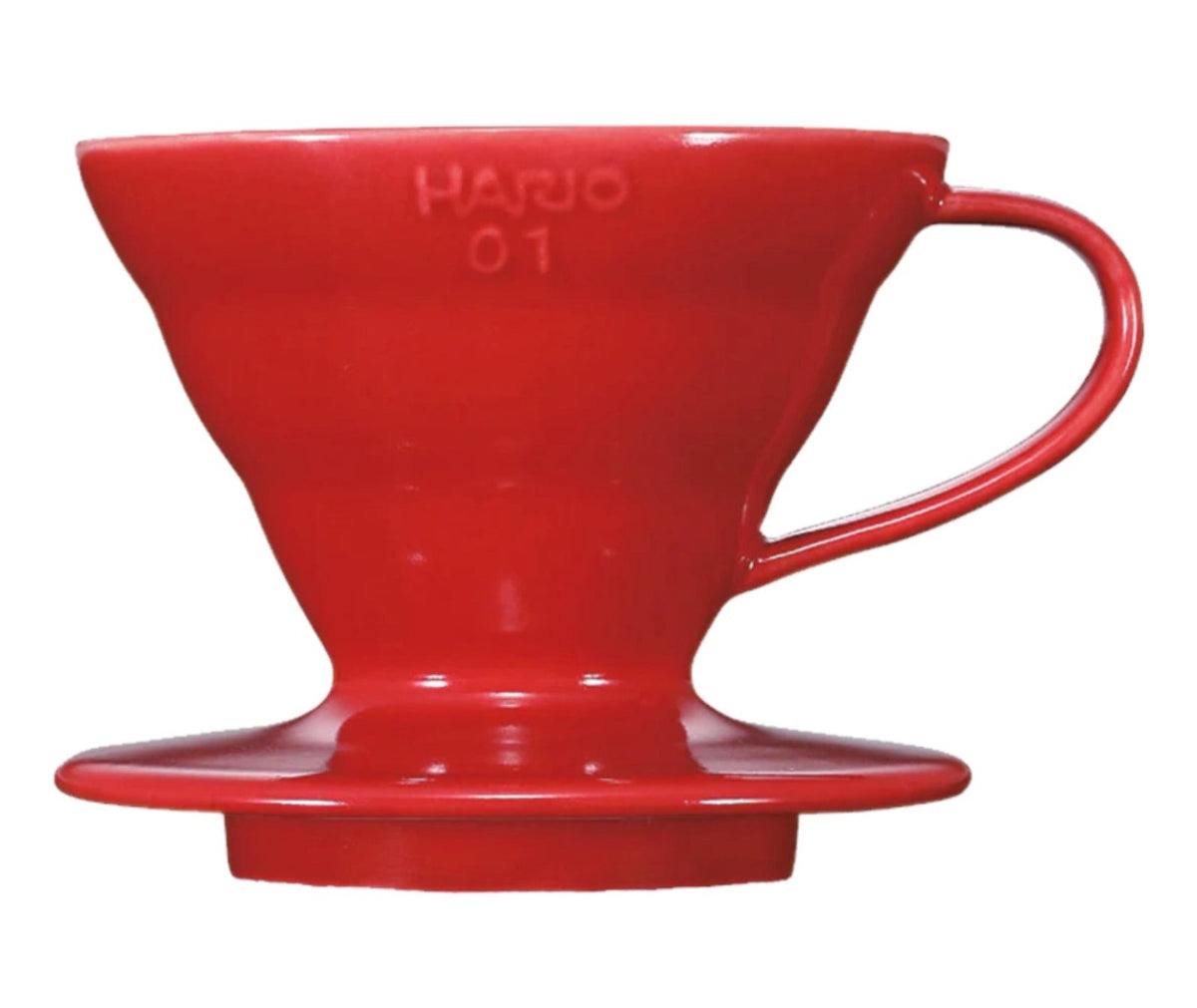 Dripper V60 Hario in red ceramic - 01 - Accessories - L'Arbre à Café