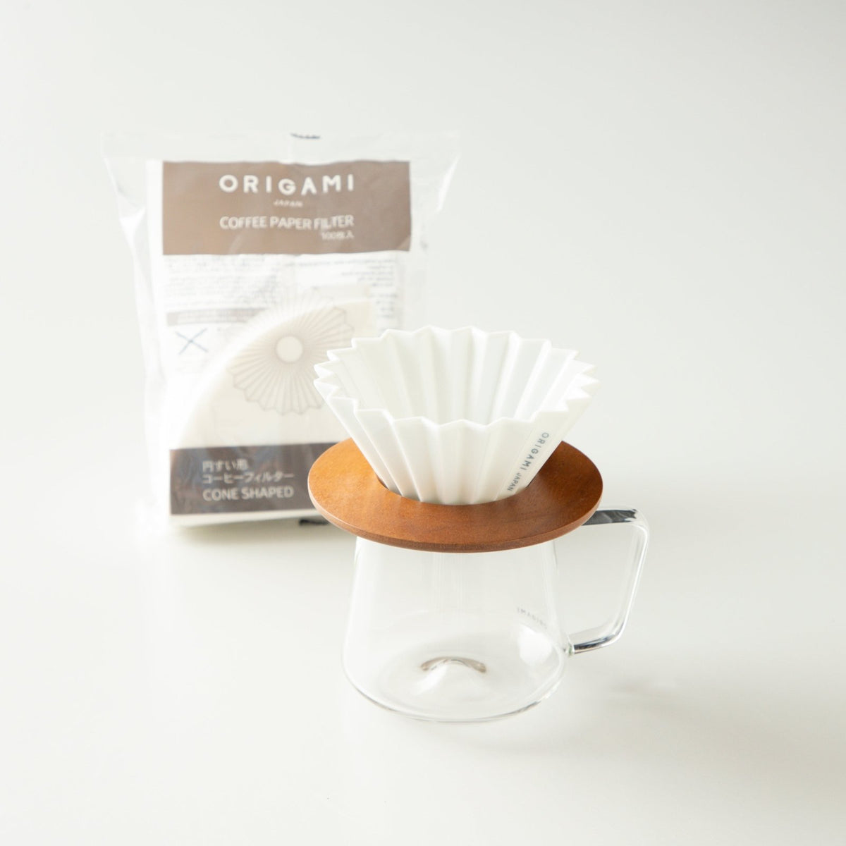 Dripper S Origami porcelaine 4 tasses - Accessoire - L&#39;Arbre à Café